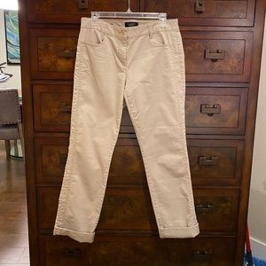 Talbots Signature Tan Cuffed Trousers- 8